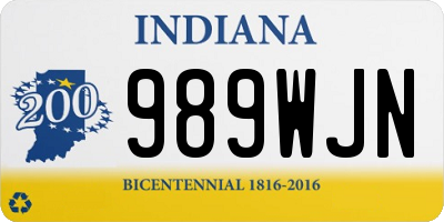 IN license plate 989WJN