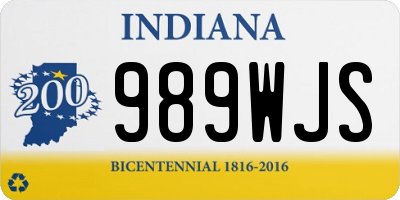 IN license plate 989WJS