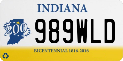IN license plate 989WLD