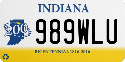 IN license plate 989WLU