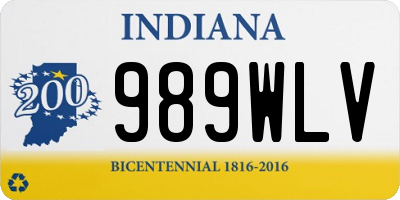 IN license plate 989WLV