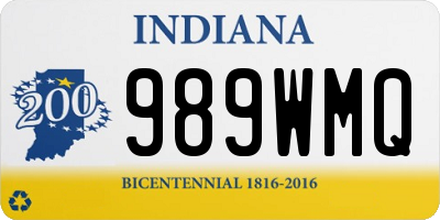 IN license plate 989WMQ