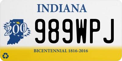 IN license plate 989WPJ