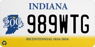 IN license plate 989WTG