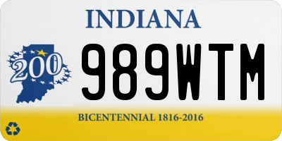 IN license plate 989WTM