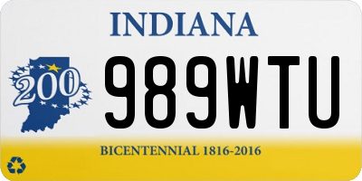 IN license plate 989WTU