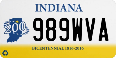 IN license plate 989WVA