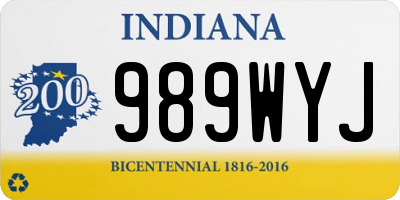 IN license plate 989WYJ