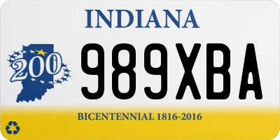 IN license plate 989XBA