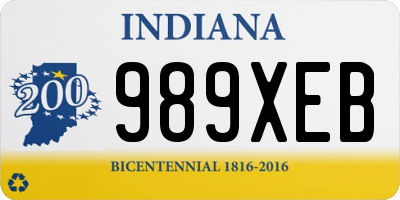 IN license plate 989XEB