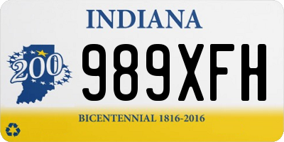 IN license plate 989XFH