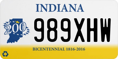 IN license plate 989XHW