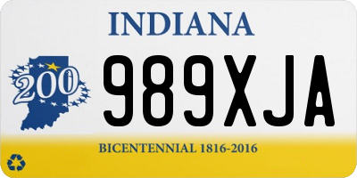 IN license plate 989XJA