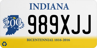 IN license plate 989XJJ