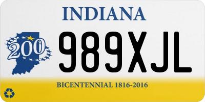 IN license plate 989XJL