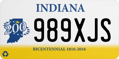 IN license plate 989XJS