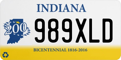 IN license plate 989XLD