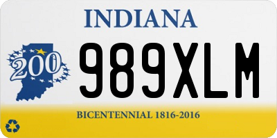 IN license plate 989XLM