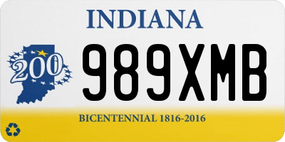 IN license plate 989XMB