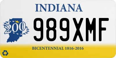 IN license plate 989XMF