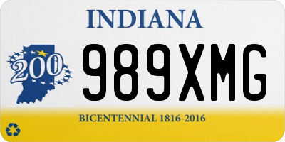 IN license plate 989XMG