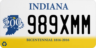 IN license plate 989XMM