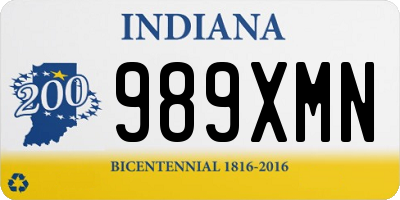 IN license plate 989XMN