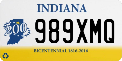 IN license plate 989XMQ