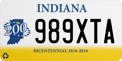 IN license plate 989XTA