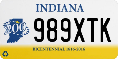 IN license plate 989XTK