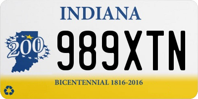 IN license plate 989XTN