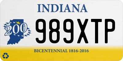 IN license plate 989XTP