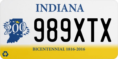 IN license plate 989XTX