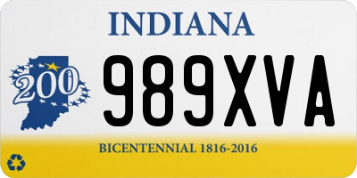 IN license plate 989XVA