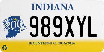 IN license plate 989XYL