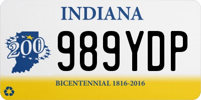 IN license plate 989YDP