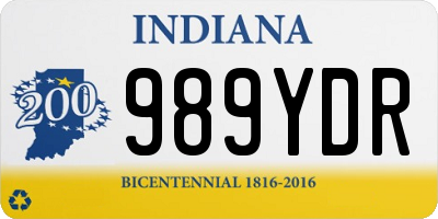 IN license plate 989YDR