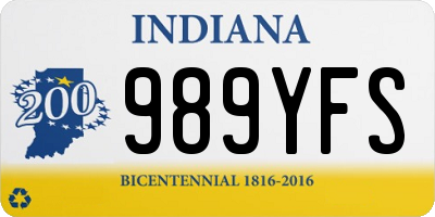 IN license plate 989YFS