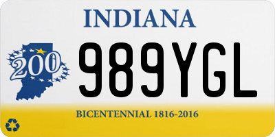 IN license plate 989YGL