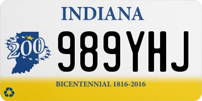 IN license plate 989YHJ