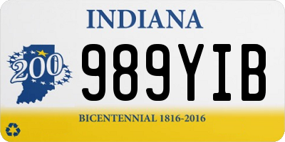 IN license plate 989YIB