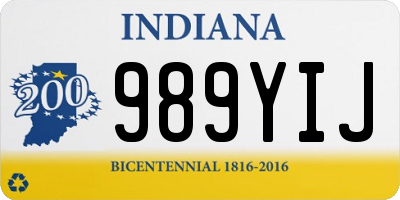 IN license plate 989YIJ