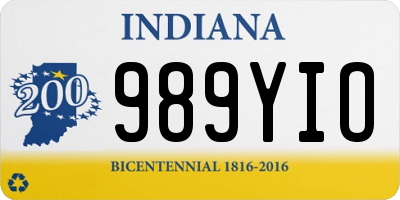 IN license plate 989YIO