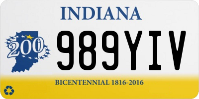 IN license plate 989YIV