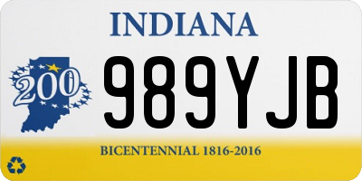 IN license plate 989YJB