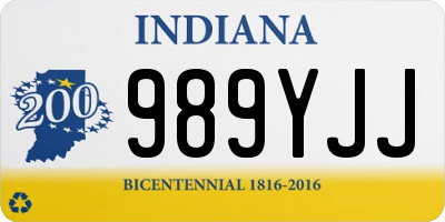 IN license plate 989YJJ