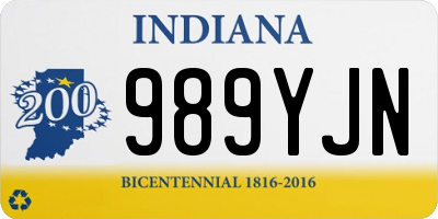 IN license plate 989YJN