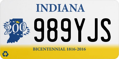 IN license plate 989YJS