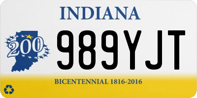 IN license plate 989YJT