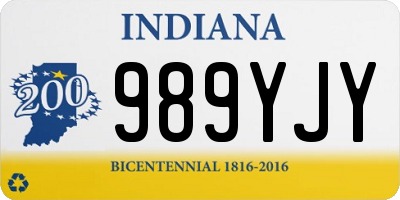 IN license plate 989YJY